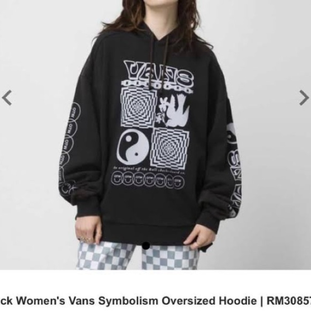 Vans Black Women's Oversized Hoodie